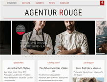 Tablet Screenshot of agenturrouge.de